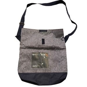 Leed's Foldover Tote Bag Blue Gray Netsuite NSW 14
